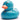 Badeente Glitzer - blau
