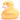 Badeente Glitzer - orange