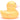 Badeente Glitzer - orange