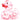 Glitzer Badeente - rot