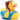 Mutter mit Kind Badeente - blau