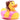 Mutter mit Kind Badeente - pink
