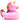 Einhorn Quietscheente - pink