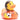 Orange Kick Badeente