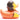 Orange Kick Badeente