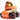 Ducks on Wheels - orange