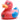 Actionman red Badeente