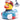Snowboard Badeente