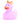 Badeente König - pink