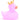 Badeente König - pink