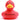 Badeente rot- PERSONALISIERT- schwarz