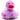 Badeente Tulpe - violett- PERSONALISIERT- schwarz