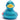 Badeente Union Jack Glitter - blau- PERSONALISIERT- schwarz