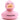 Eco Badeente Hermine - pink- PERSONALISIERT- schwarz