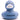 Eco Badeente Amara - blau-  PERSONALISIERT- schwarz
