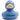 Eco Badeente Blair - blau- PERSONALISIERT- schwarz