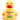 Badeente Tulpe - gelb- PERSONALISIERT- schwarz