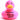 Badeente Lucky Ducky - pink- PERSONALISIERT- schwarz