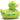 Irland Badeente Kleeblatt - 7,5 cm