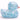 Mini Badeente Glitzer - blau