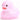 Mini Badeente Glitzer - pink
