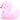 Mini Badeente Glitzer - pink
