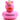 Einhorn Quietscheentchen - pink- PERSONALISIERT-schwarz