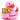 Signduck - I Love Cheese - rosa- personalisiert- schwarz