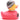 Snowboard Badeente - rot