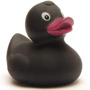 Quietscheentchen Babsi Schwarz 8 cm