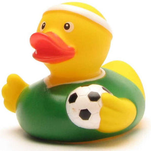 Quietscheentchen Fussballer grünes Trikot