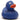 Quietscheentchen Gertrud - blau - 8 cm