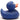 Quietscheentchen Gertrud - blau - 8 cm