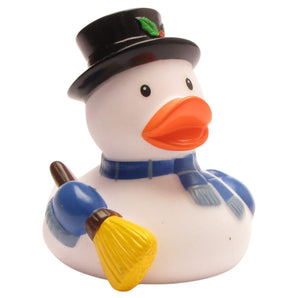 Badeente Schneemann