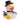 Badeente Schneemann