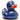 Quietscheente Elin blau metallic