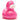 Quietscheente Elena Pink metallic