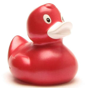 Quietscheente Aylin rot metallic