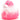Badeente Berlin pink mit Boa