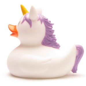 Badeente Einhorn - weiss