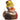 Badeente mit dem Goldhelm
