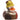 Badeente mit dem Goldhelm
