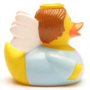 Quietscheente Engel - hellblau