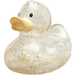 Quietscheente Glitzer gold