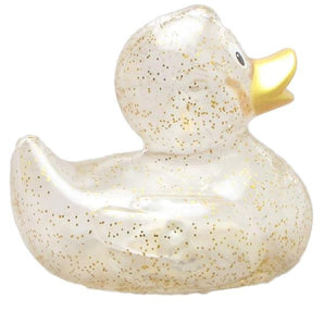 Quietscheente Glitzer gold