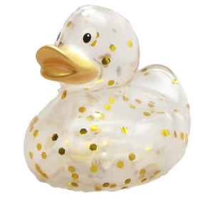 Quietscheente Glitzer gold