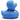 Badeente Ninja blau