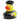 Badeente Koch - schwarz
