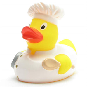 Badeente Koch - weiss