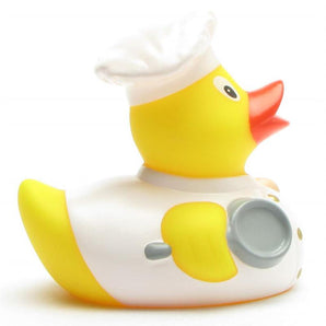 Badeente Koch - weiss